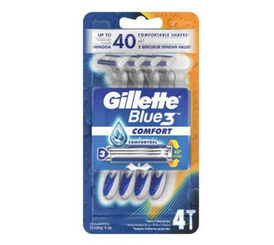 Gillette Blue 3 Simple Disposable 4s Comfort - Kyndle