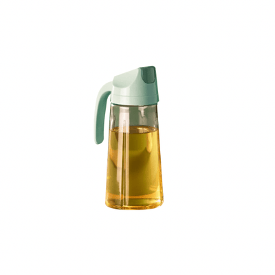 Glass Oil Dispenser Bottle Jug 600ml- Green - Kyndle