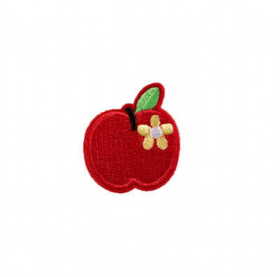 Iron On Patch Fruits Design- Flower Apple - Kyndle