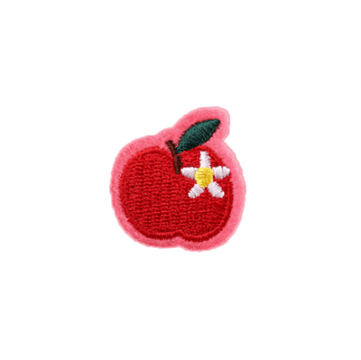 Iron On Patch Fruits Design- Petite Flower Apple - Kyndle