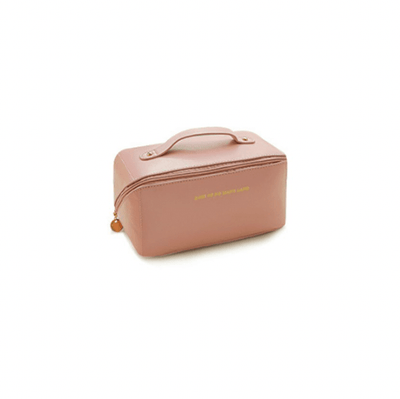 Korean PU Leather Make Up Pouch - Pink - Kyndle