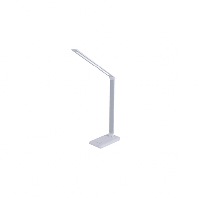 LED Table Lamp with Wireless Charging Pad- Silver/White - Kyndle