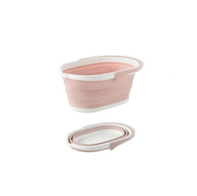 Large Collapsible Bucket with Handle - Pink - Kyndle