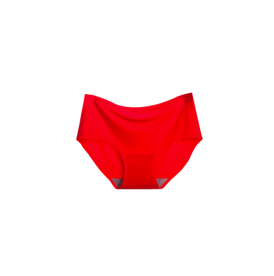 M-XXL 840 Ice Silk Seamless Women Ladies Panties- Red - Kyndle