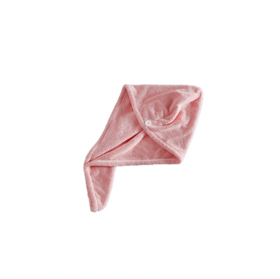 Microfiber Turban Hair Towel Wrap- Apricot Pink - Kyndle