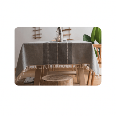 Nordic Acrylic Table Cloth- Dark Grey - Kyndle