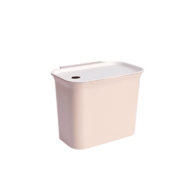 Nordic Kitchen Hanging Waste Trash Rubbish Bin With Cover- Almond Cream - Kyndle