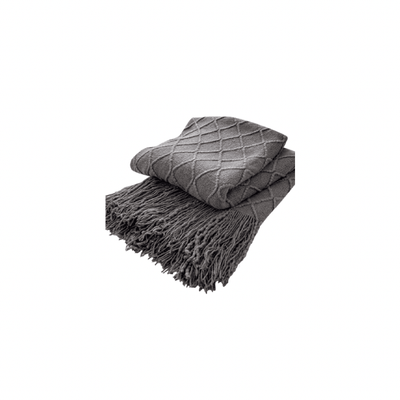 Nordic Sofa Throw- Charcoal Grey - Kyndle