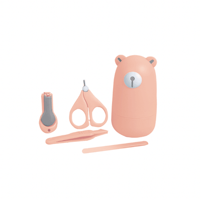 Portable Baby Nail Care Kit- Pink Bear - Kyndle