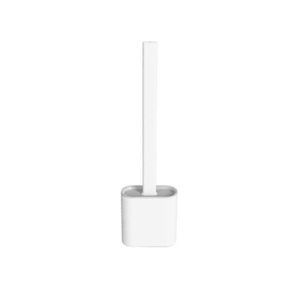 Modern Smart-Draining Silicone Bristle Toilet Brush- Off White - Kyndle