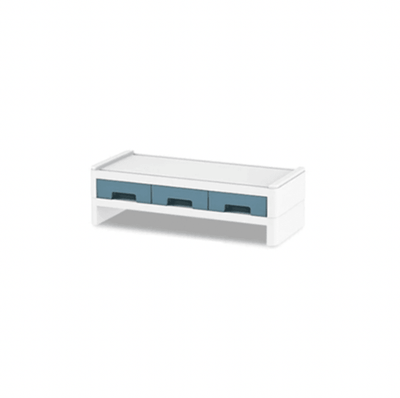 2-in-1 Monitor Stand with Organizer Drawers- Blue - Kyndle