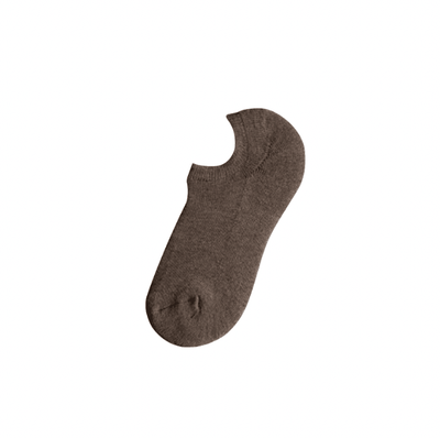 Short Cotton Socks- Coffee - Kyndle