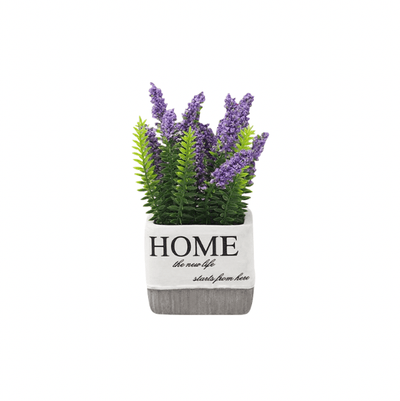 Simulated Potted Plant Artificial Flower- Purple Lavender - Kyndle