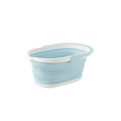 Large Collapsible Bucket with Handle - Blue - Kyndle