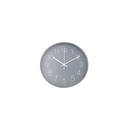 Numeric Nordic Quartz Wall Clock- White on Grey - Kyndle
