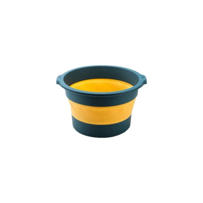 Collapsible Foldable Pail Bucket 16.8L - Blue/Yellow - Kyndle