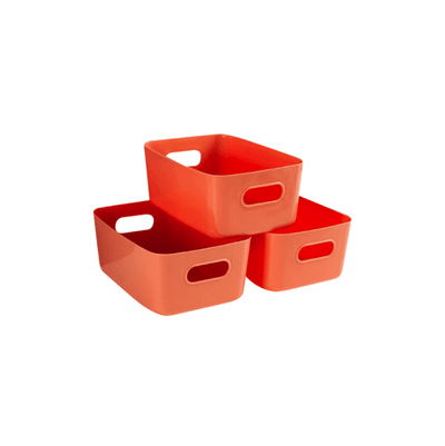 Stackable Storage Boxes Wide MM without cover - Orange - Kyndle