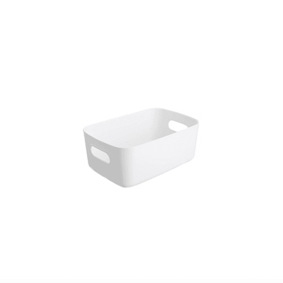 Stackable Storage Boxes Wide SS without cover - White - Kyndle