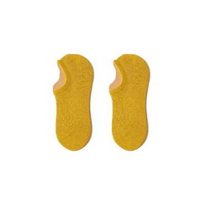 Unisex Casual Ankle/Short Breathable Socks- Mustard Yellow - Kyndle