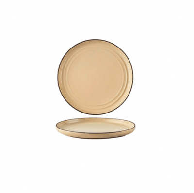 Brøja Contemporary Dinnerware | Ceramic Platter 25cm- Cream - Kyndle