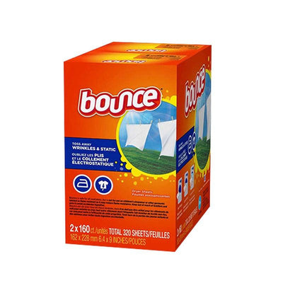 P&G BOUNCE Fabric Softener Dryer Sheets Outdoor Fresh 160x2 Sheets Jumbo Pack for washing machine dryer | Made in USA - Kyndle