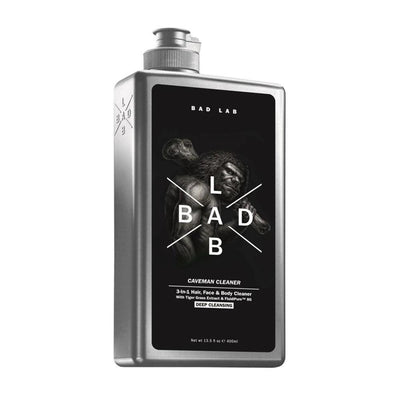 BAD LAB [CAVEMAN CLEANER] Deep Cleansing 3-IN-1 Hair, Face & Body CleanerWith Vitamin B5 & Fluidipure™ 400ml - Kyndle