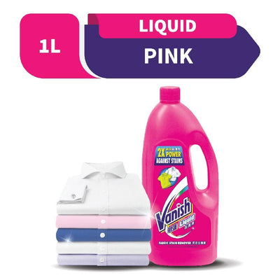 Vanish Pink Liquid Laundry Fabric Stain Remover 1L - Kyndle